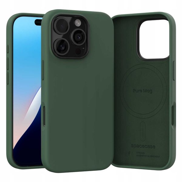 Spacecase Pure Mag Iphone 16 Pro Dark Green zdjęcie 10