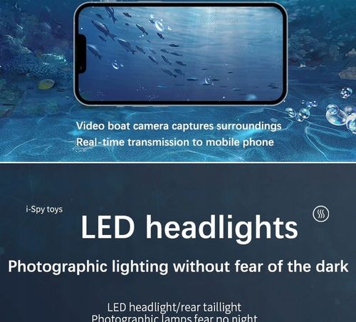 Zdalnie sterowana łódź RC Łódź z podwodną kamerą Led Lights Prezenty Basen na Arena.pl