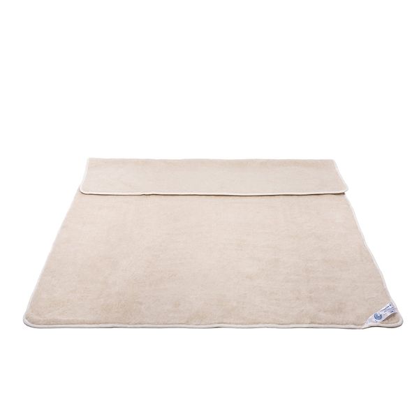 Koc wełniany camel jasny 100x140 (+-5cm) zdjęcie 2