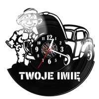 Zegar ścienny z płyty winylowej Mechanik z imieniem 1891.14