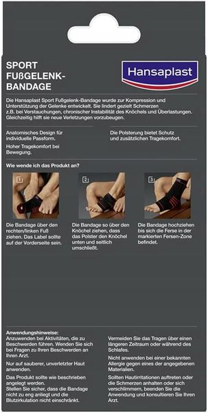 Orteza Stawu Skokowego I Stopy Hansaplast S/M zdjęcie 8