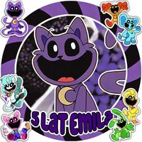 OPŁATEK NA TORT 30CM - CATNAP SMILING CRITTERS + IMIĘ + GRATIS! 24CM 26CM