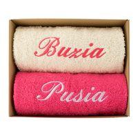 Śmieszny Prezent dla Dziewczyny Żony na Święta Pod Choinkę Zestaw Ręczników