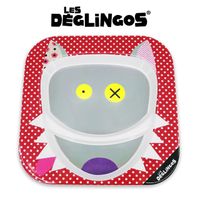 Les Deglingos : Talerz z melaminy Wilk Bigbos