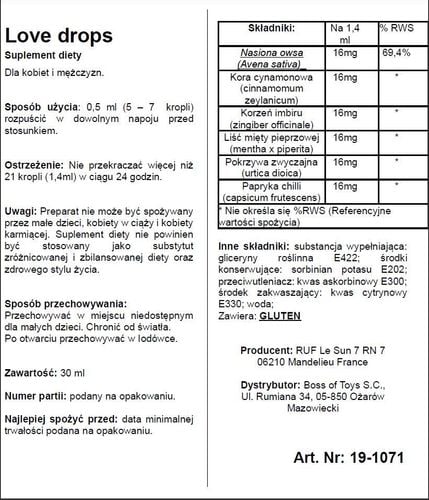 Supl.diety-Love Drops 20 Ml na Arena.pl