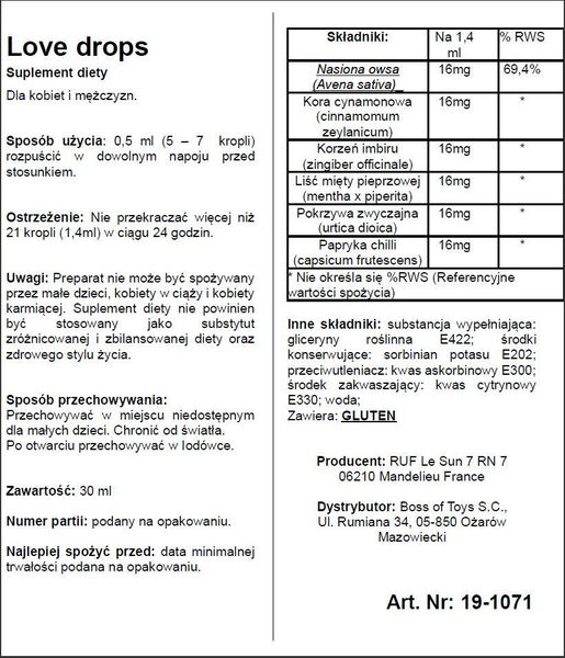 Supl.diety-Love Drops 20 Ml zdjęcie 2