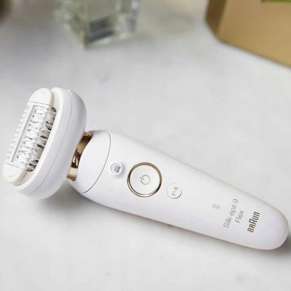 DEPILATOR BRAUN SILK-epil 9 FLEX RUCHOMA GŁOWICA 3D + 3 NASADKI + ETUI zdjęcie 6