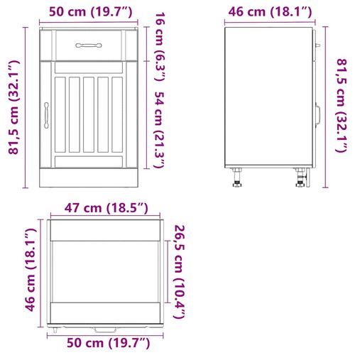 Szafka kuchenna dolna Lucca biała, materiał drewnopochodny na Arena.pl