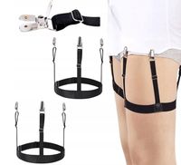 SZELKI MĘSKIE DO UTRZYMANIA KOSZULI UTRZYMUJĄCE KOSZULE MĘSKIE CZARNE