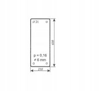 szyba przód dolny ciągnika URSUS 4512, 4514, 5314 kabina Standard 31976K91