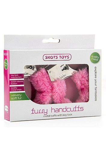 furry handcuffs - pink na Arena.pl