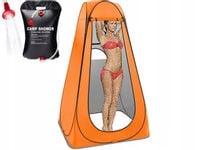 2W1 NAMIOT PRZEBIERALNIA TURYSTYCZNY TOALETA WC PRZENOŚNA + PRYSZNIC 20L