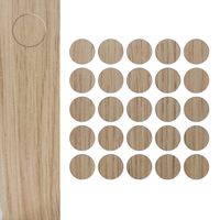 Zaślepka Maskownica Do Otworów DĄB LINDBERG fi14mm 25 Sztuk ZM204