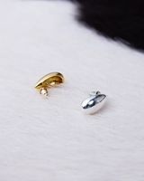 posrebrzane kolczyki średnie łezki z kolekcji oliwciaks (p2125ag)