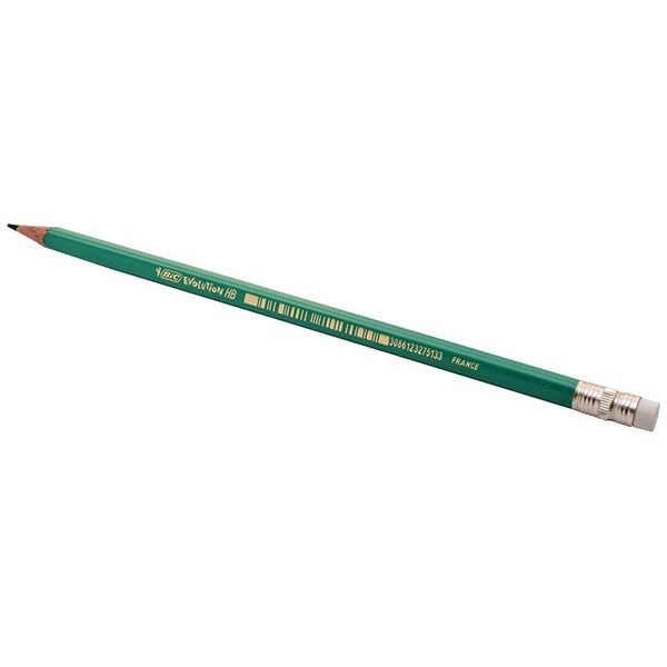 OŁÓWEK BIC EVOLUTION HB GUMKA GREEN zdjęcie 1