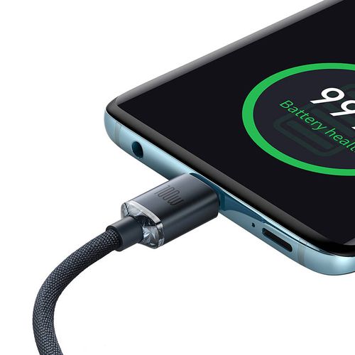 kabel usb-c do usb-c baseus crystal shine, 100w, 2m (czarny) na Arena.pl