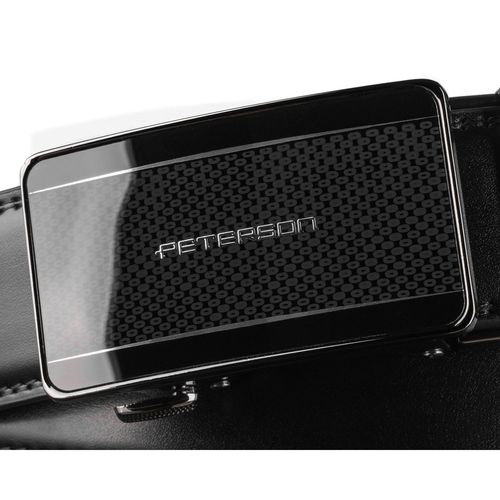 czarny pasek męski z automatyczną klamrą wykonany na Arena.pl