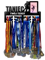 Wieszak na medale TANIEC ramka na zdjęcie, dowolny tekst  254.3