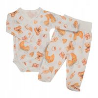 Komplet niemowlęcy body kopertowe + półśpiochy rozmiar 56 dużo wybór