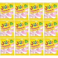 Jojo Marshmallow Pianki o smaku truskawkowo-waniliowym 86 g x 12 sztuk