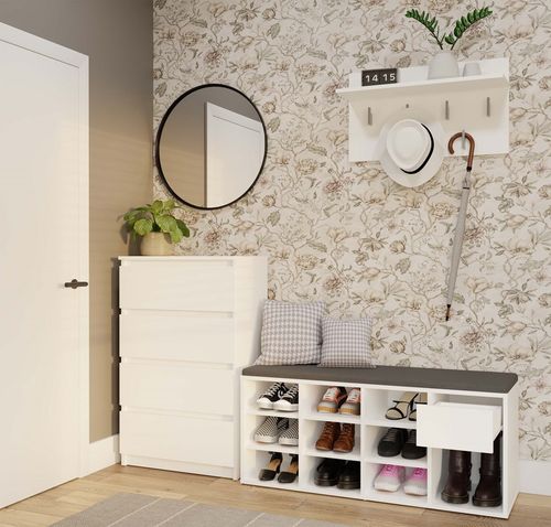 Szafka Na Obuwie Buty Otwarta TALLIN BIAŁY Do Przedpokoju na Arena.pl