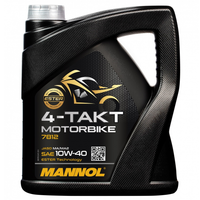 Olej silnikowy 10W40 MANNOL Motorbike 10W-40 4L Motocykl Motor Skuter Quad