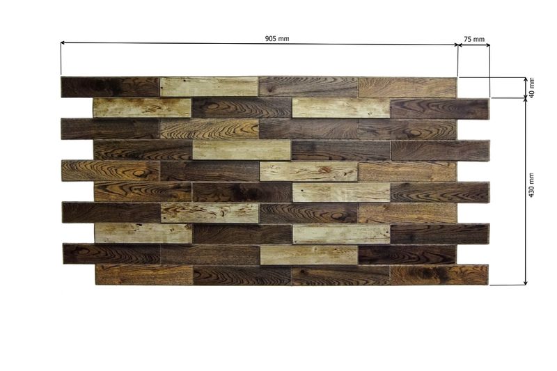 Panele Ścienne 3D PCV Drewno Ciemne OLD TREE zdjęcie 2