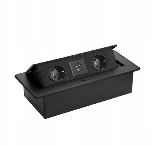 GNIAZDO WPUSZCZANE CHOWANE W BLAT USB 2x NA KLIK na Arena.pl