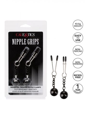 weighted tweezer nippleclamps metal na Arena.pl