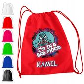 WOREK PLECAK SPORTOWY NA WF DLA DZIECI - GUMBALL + IMIĘ! BAJKA DARWIN LARRY