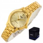 ZEGAREK DAMSKI CASIO STACY złoty stalowy + BOX + GRAWER