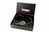 obroża męska whips collection z półkółkami i smyczą