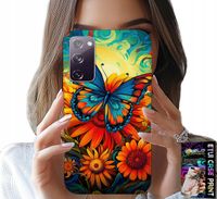 ETUI DO SAMSUNG GALAXY S20 LITE - MOTYLE MOTYLKI KWIATKI RÓŻE OBUDOWA