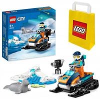 LEGO CITY Skuter śnieżny badacza Arktyki klocki 60376 pojazd prezent torba