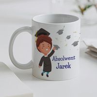 Pamiątkowy kubek z imieniem dla absolwenta
