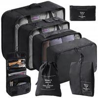 ORGANIZER DO WALIZKI PODRÓŻNEJ - ZESTAW 8 SZT.- ORGANIZERY DO SZAFY