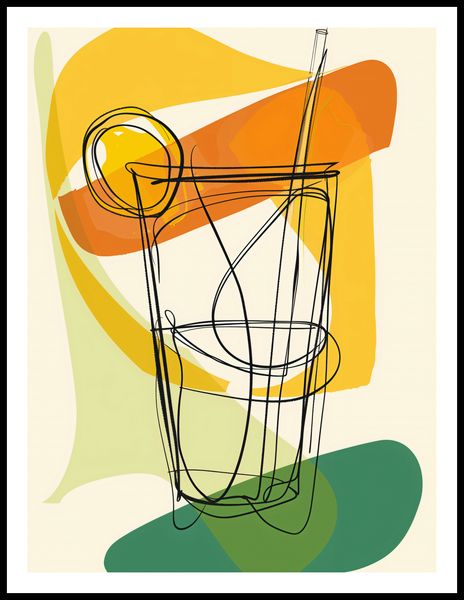 Plakat 60x80cm Koktajl Artystyczny zdjęcie 3
