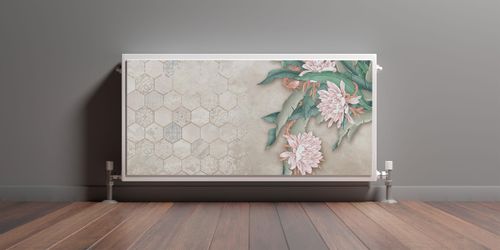 Maskownica MAGNETYCZNA Na Grzejnik KWIATY Mozaika Marokańska Beton 80cm x 60cm na Arena.pl