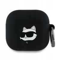 Karl Lagerfeld KLA4RUNCHK AirPods 4 cover czarny/black Silicone Choup