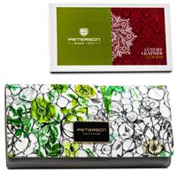portfel damski skórzany ptn ph27-lfl-7124 green