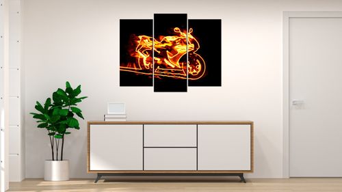 Obraz Tryptyk 90X70 Motor Motor na Arena.pl