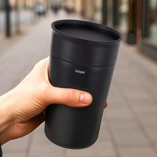 Kubek termiczny stalowy czarny TERMO 350 ml na Arena.pl