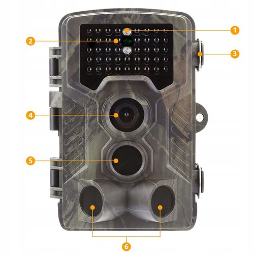 Fotopułapka Kamera Leśna IR PODCZERWIEŃ PL MENU FULL HD 50Mpx Zestaw na Arena.pl