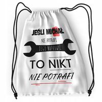 Plecak Dla Michała Sportowy Szkolny Worek Torba Z Nadrukiem Ze Zdjęciem