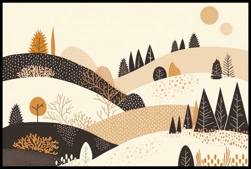 Plakat 91,5x61cm Jesień w Wzgórzach na Arena.pl