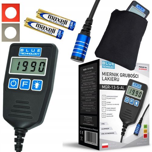 MIERNIK GRUBOŚCI LAKIERU czujnik tester MGR13-S-AL na Arena.pl