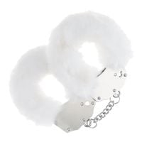 Heavy-Duty Fluffy Handcuffs - White