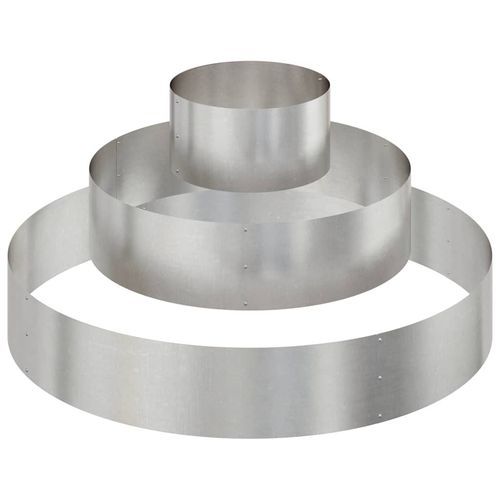 Doniczka ogrodowa Srebrny 120 x 120 x 20 cm stal nierdzewna na Arena.pl