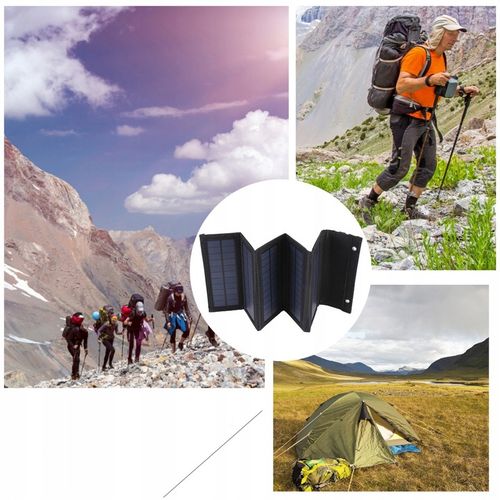Przenośny Panel Solarny Na Plecy 5V10W 2x USB na Arena.pl