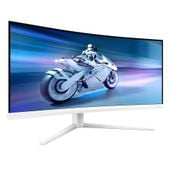 Philips 34M2C5501A/00 | 34 " | VA | WQHD | 21:9 | 180 Hz | 1 ms | 3440 x 1440 pikseli | 300 cd/m² | Porty HDMI w ilości 2 | Biały